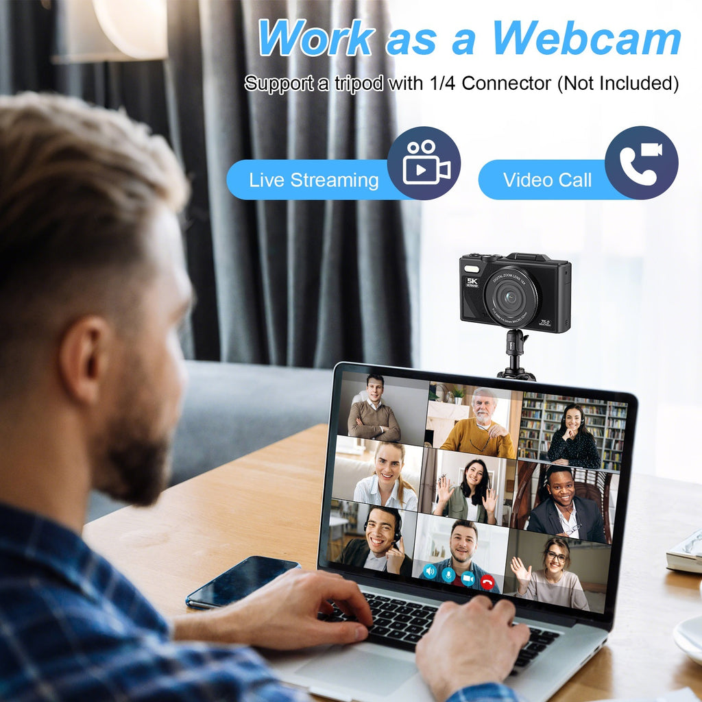 5K 75MP Vlogging Camera