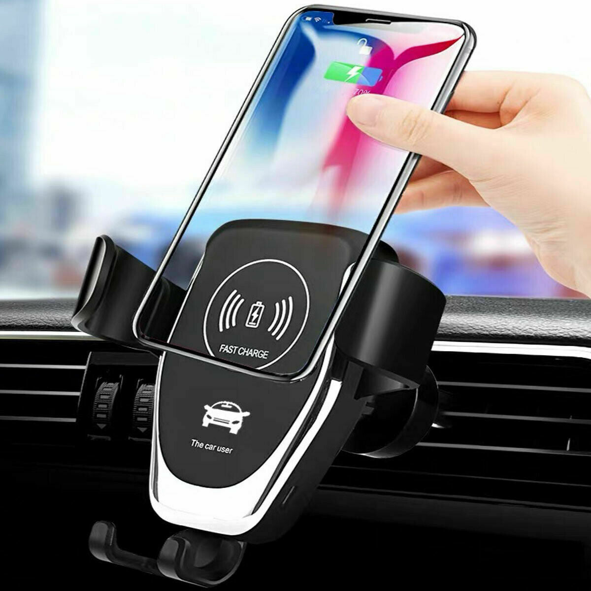 Fast Qi Wireless Car Charger Mount