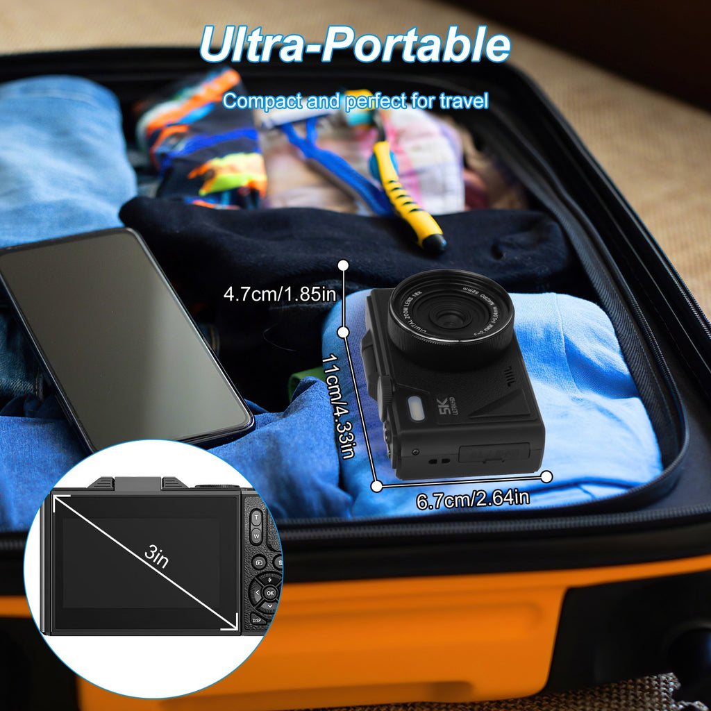 5K 75MP Vlogging Camera