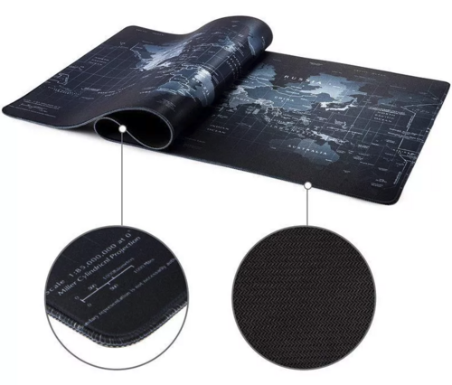 World Map Gaming Mouse Pad 31.5" × 12"