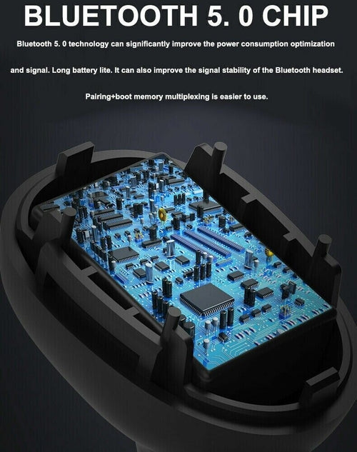 Bluetooth 5.0 Earbuds — IPX7 Waterproof, Hi‑Fi Stereo