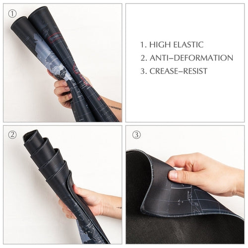 World Map Gaming Mouse Pad 31.5" × 12"