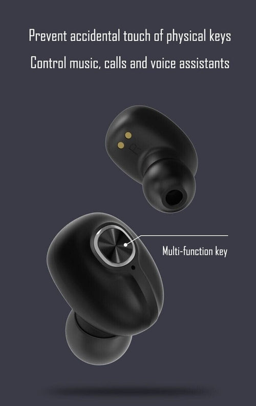 Bluetooth 5.0 Earbuds — IPX7 Waterproof, Hi‑Fi Stereo