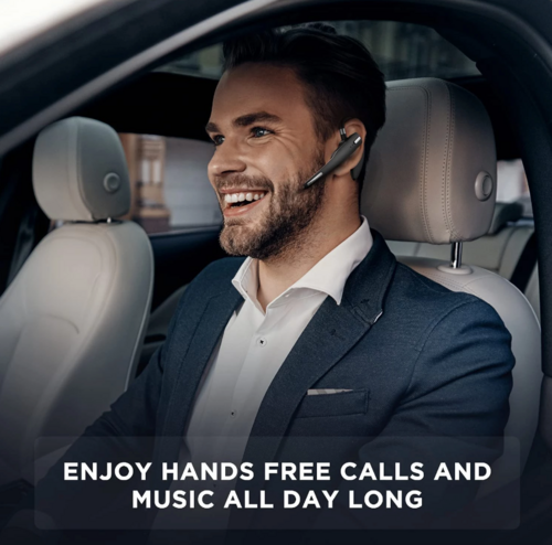 Bluetooth 5.1 Headset — Dual Mic Noise Cancelling