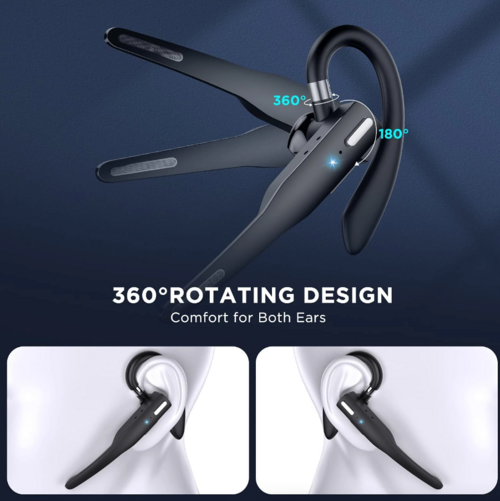 Bluetooth 5.1 Headset — Dual Mic Noise Cancelling