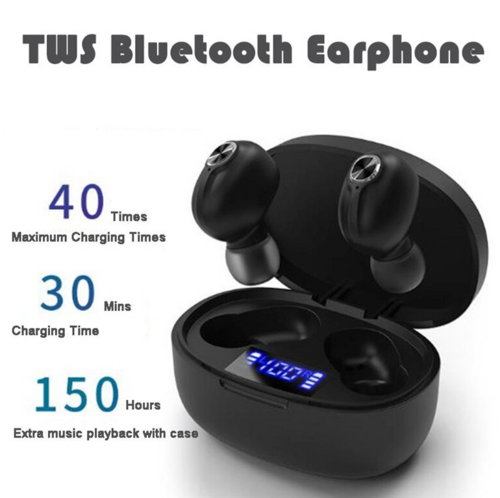 Bluetooth 5.0 Earbuds — IPX7 Waterproof, Hi‑Fi Stereo