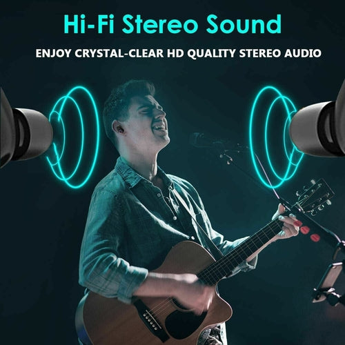 Bluetooth 5.0 Earbuds — IPX7 Waterproof, Hi‑Fi Stereo