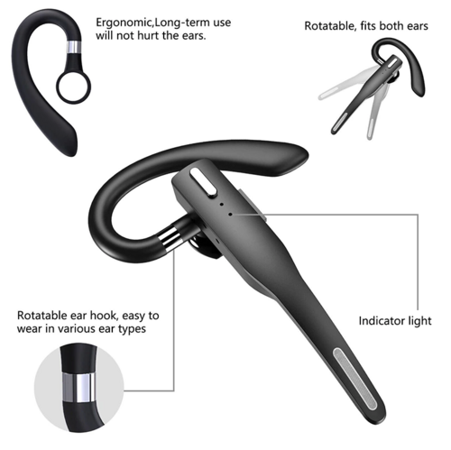 Bluetooth 5.1 Headset — Dual Mic Noise Cancelling