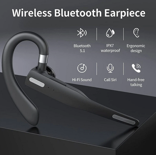Bluetooth 5.1 Headset — Dual Mic Noise Cancelling