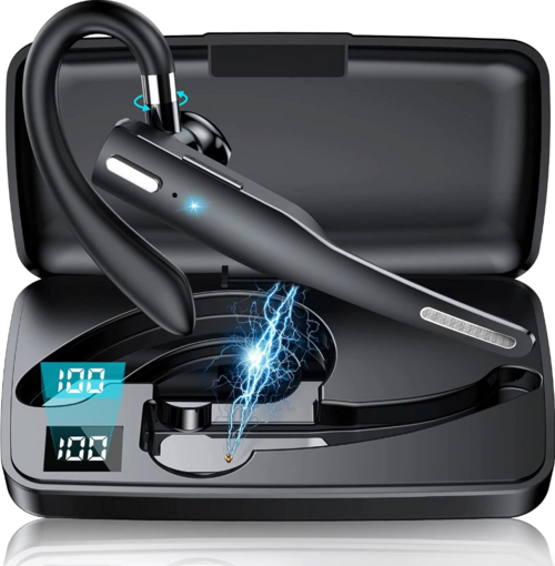 Bluetooth 5.1 Headset — Dual Mic Noise Cancelling