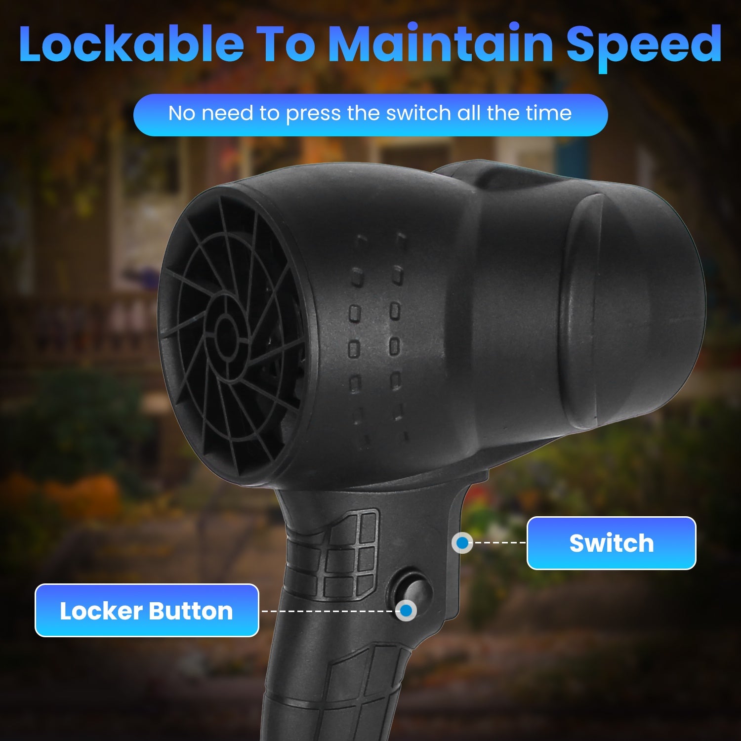 130000RPM Mini Cordless Leaf Blower Jet Blower Battery Operated Blower With 2x 3Ah Batteries For Leaf Snow Dust Water Blowing