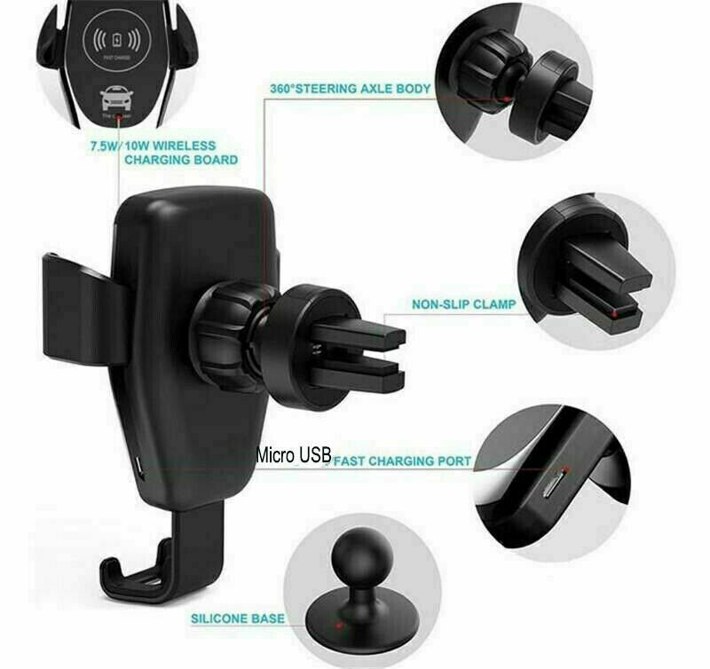 Fast Qi Wireless Car Charger Mount
