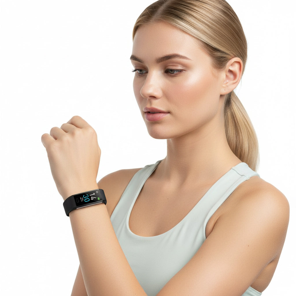 Fitness Tracker with Blood Pressure Heart Rate Sleep Health Monitor