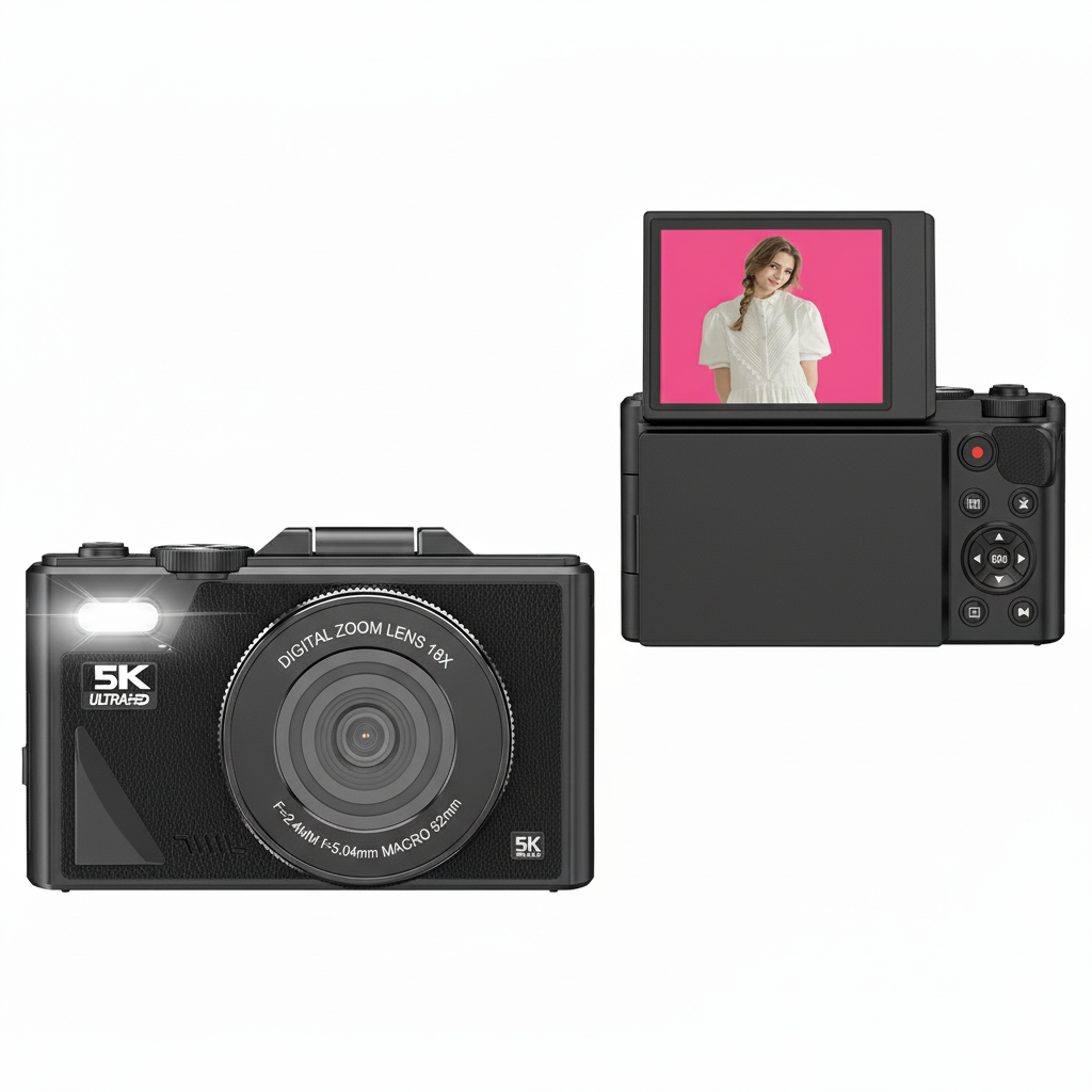 5K 75MP Vlogging Camera