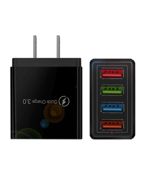 4‑Port USB Wall Charger Block