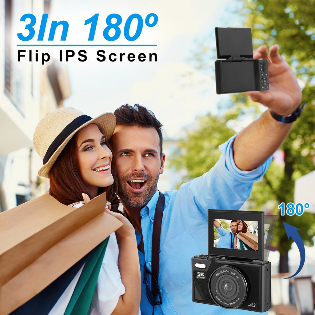 5K 75MP Vlogging Camera