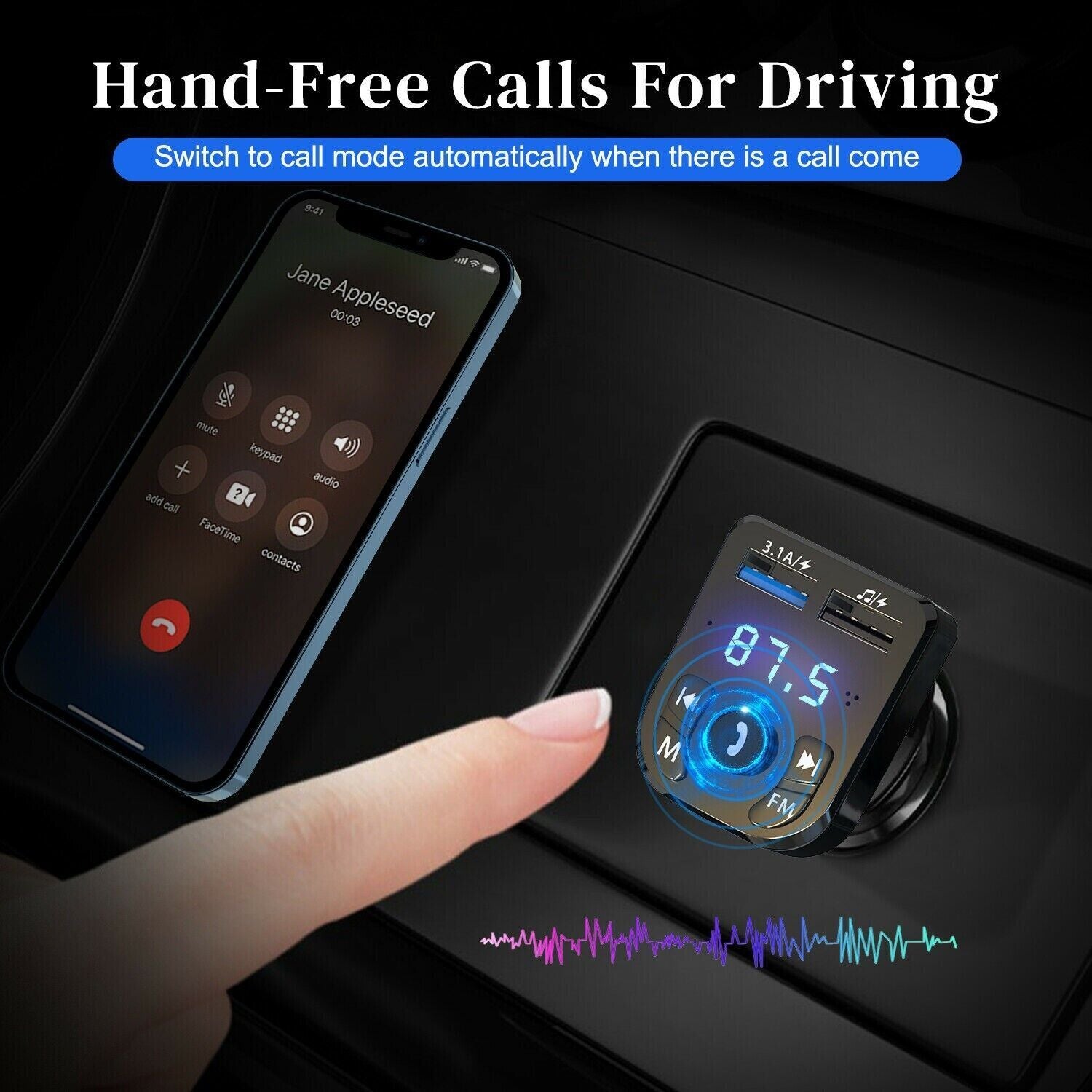 Wireless Car Bluetooth FM Transmitter