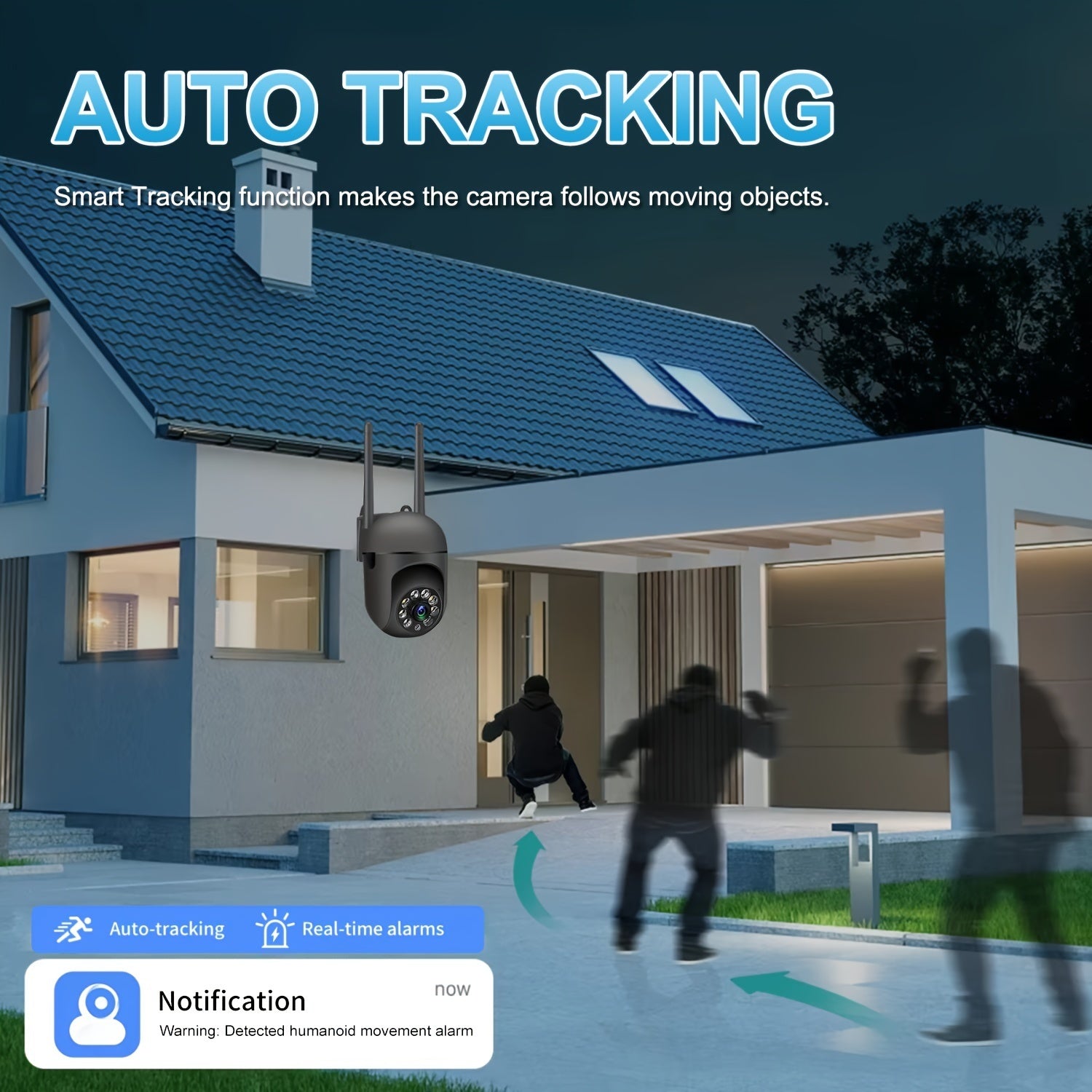 360° Outdoor Wi‑Fi Camera (1080p)