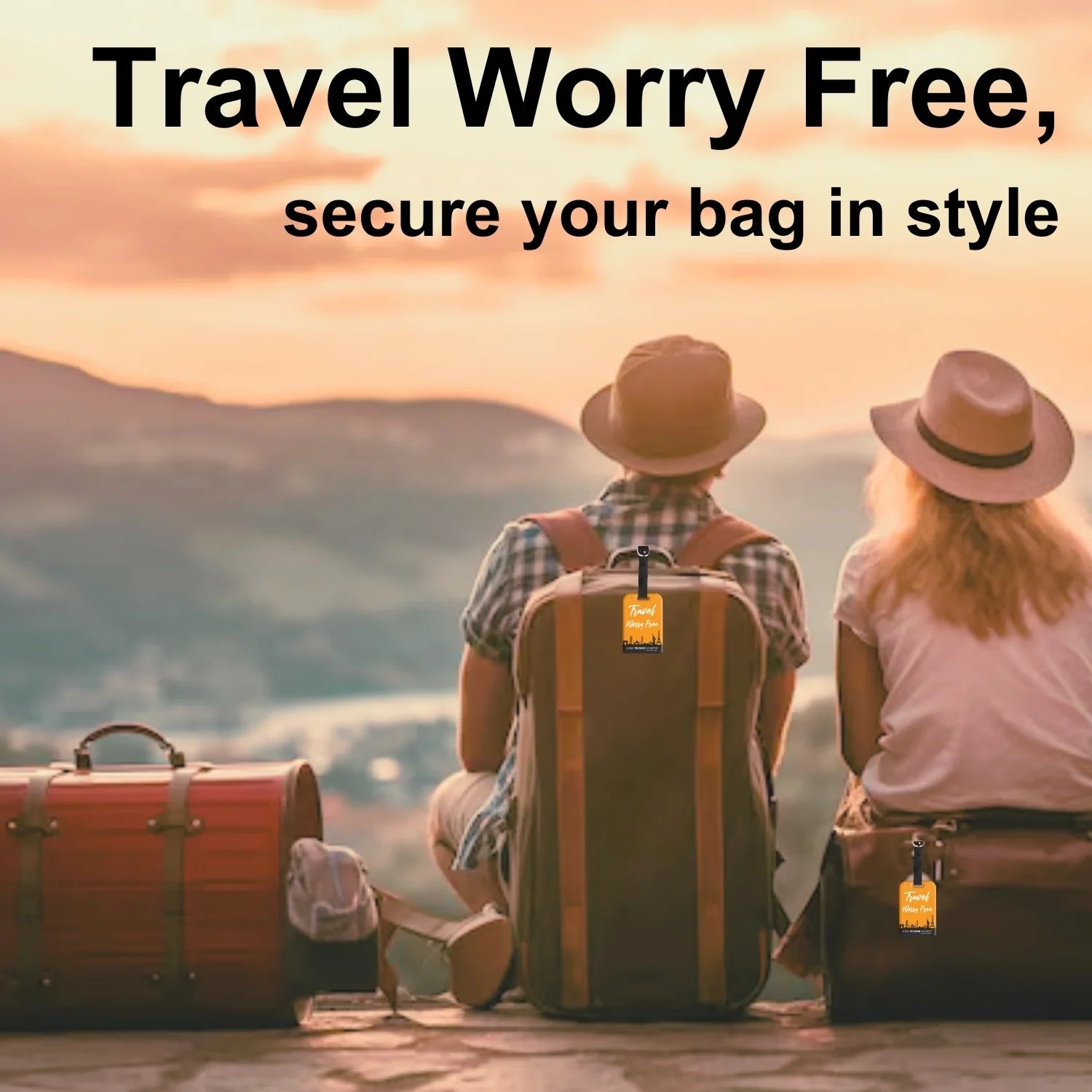 Smart QR Luggage Tag - Travel 2 Pieces